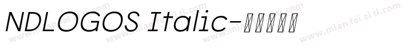 NDLOGOS Italic字体转换